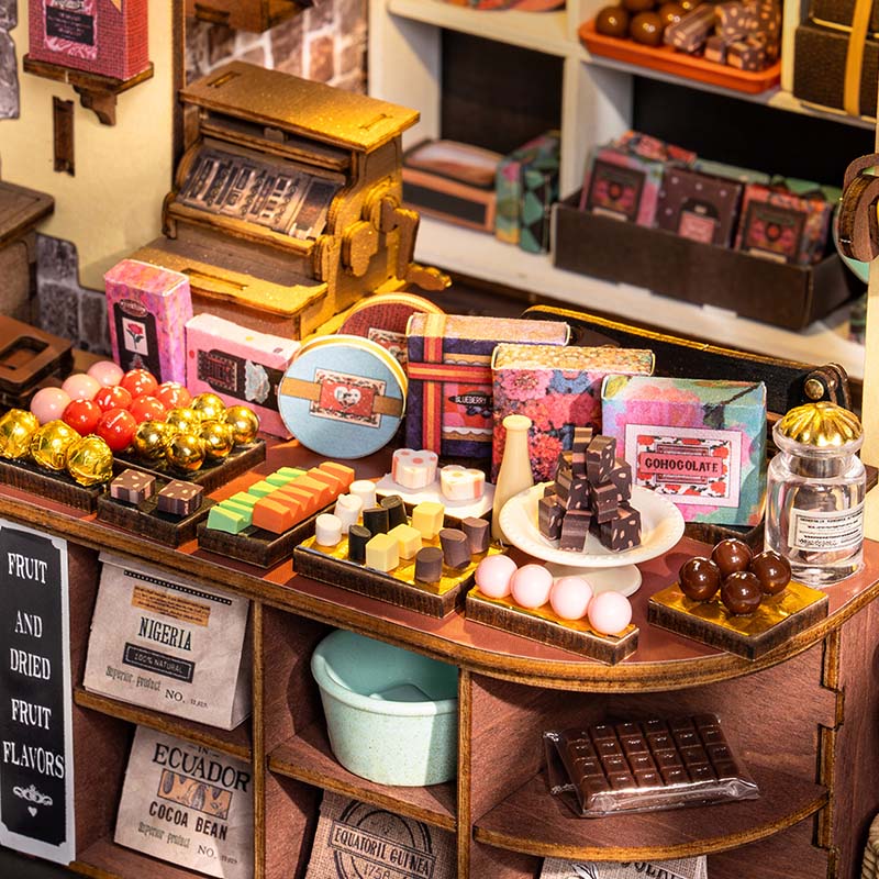 Henry's Chocolate Shop DIY Miniature Scene