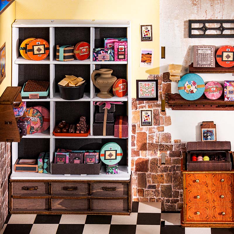 Henry's Chocolate Shop DIY Miniature Scene