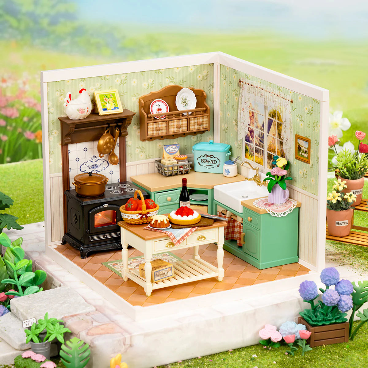 Farmhouse Kitchen DIY Miniature House