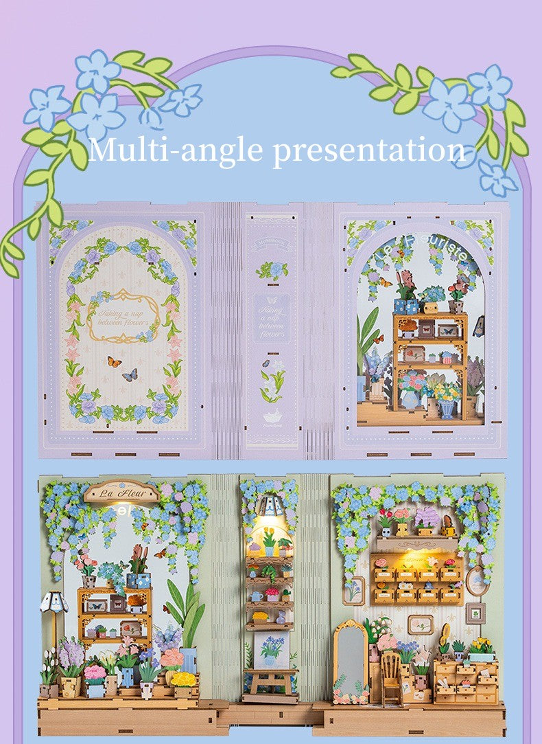 Fragrant Flower House DIY Book End