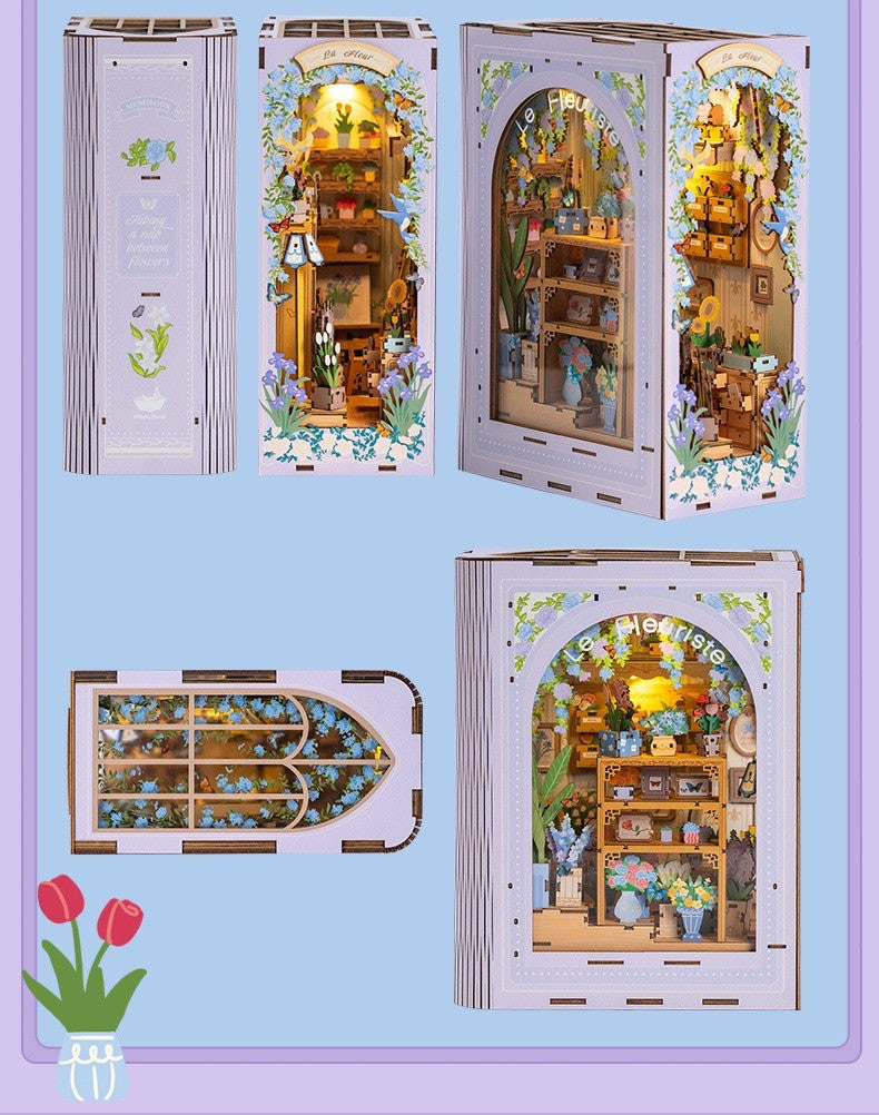 Fragrant Flower House DIY Book End