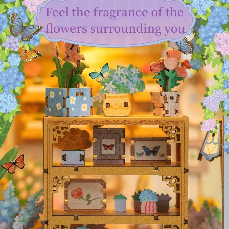 Fragrant Flower House DIY Book End