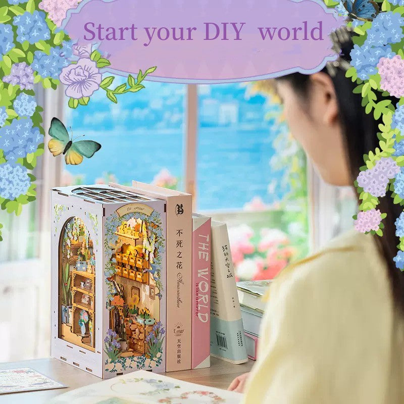 Fragrant Flower House DIY Book End