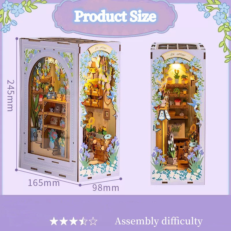 Fragrant Flower House DIY Book End