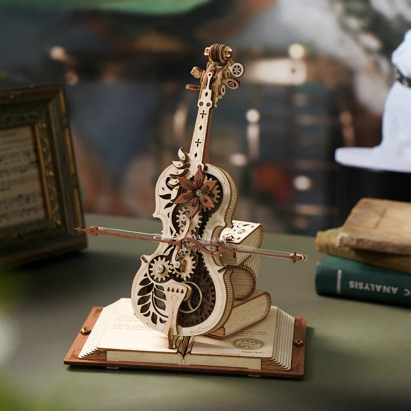 Symphony of Gorgeous Dreams Mechanical Music Box 3D Wooden Puzzle AMK63M