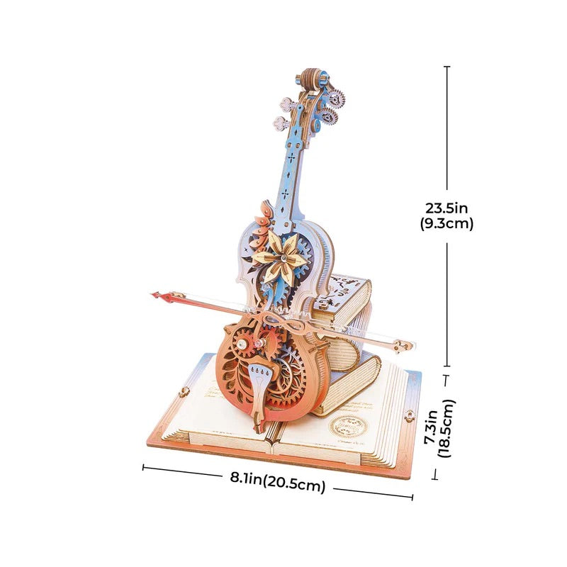 Symphony of Gorgeous Dreams Mechanical Music Box 3D Wooden Puzzle AMK63M