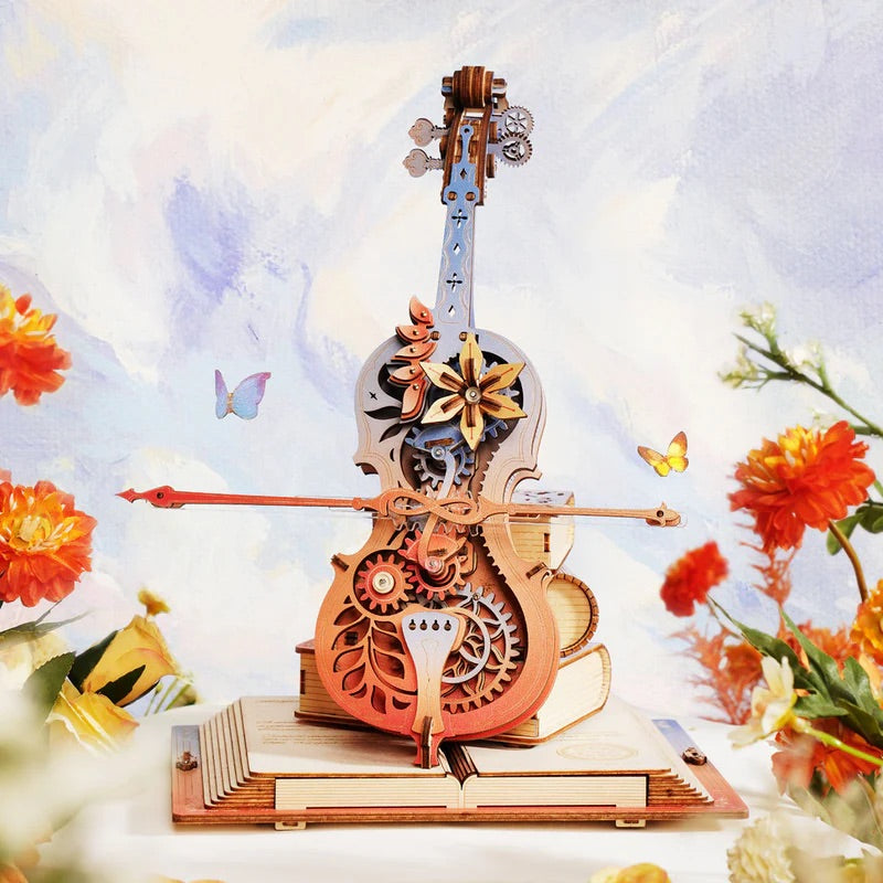 Symphony of Gorgeous Dreams Mechanical Music Box 3D Wooden Puzzle AMK63M
