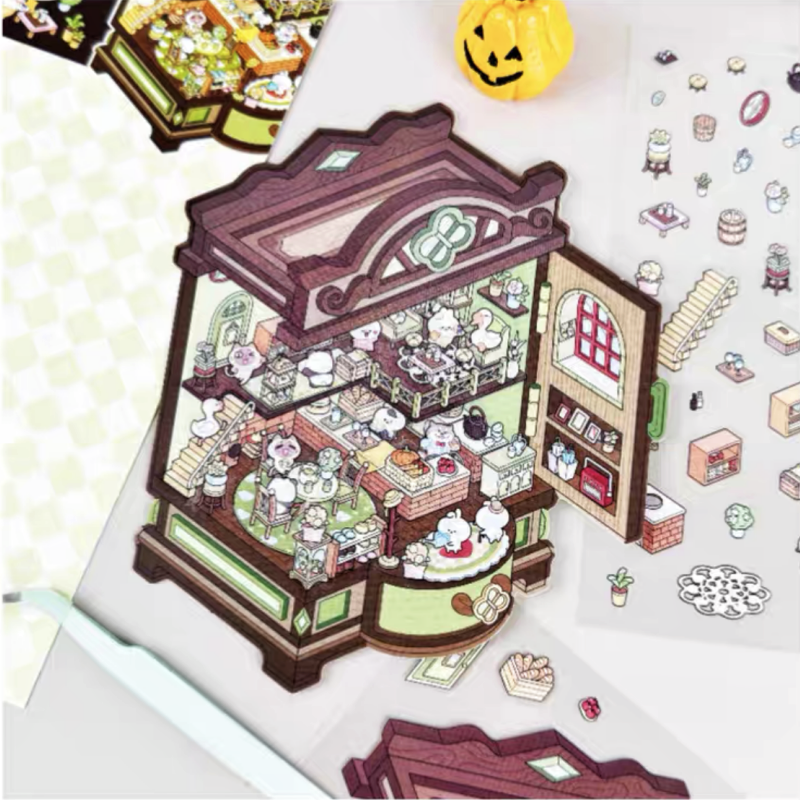 Magic Box Series Stickers Special-shaped Background Sticker