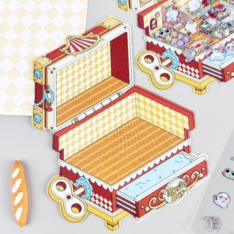 Magic Box Series Stickers Special-shaped Background Sticker