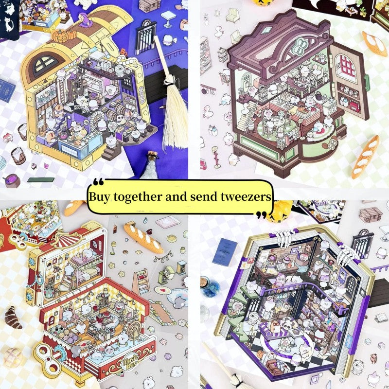 Magic Box Series Stickers Special-shaped Background Sticker