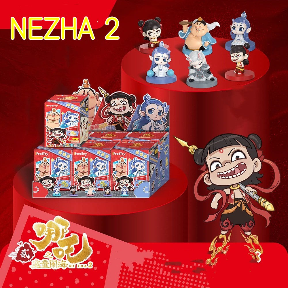 NEZHA 2 Doll Blind Box Hand Gift (A large box contains 6 smaller boxes)