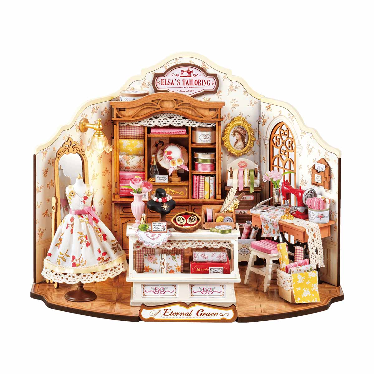 Elsa Tailor's Workshop Handicraft Art DIY Miniature Scene