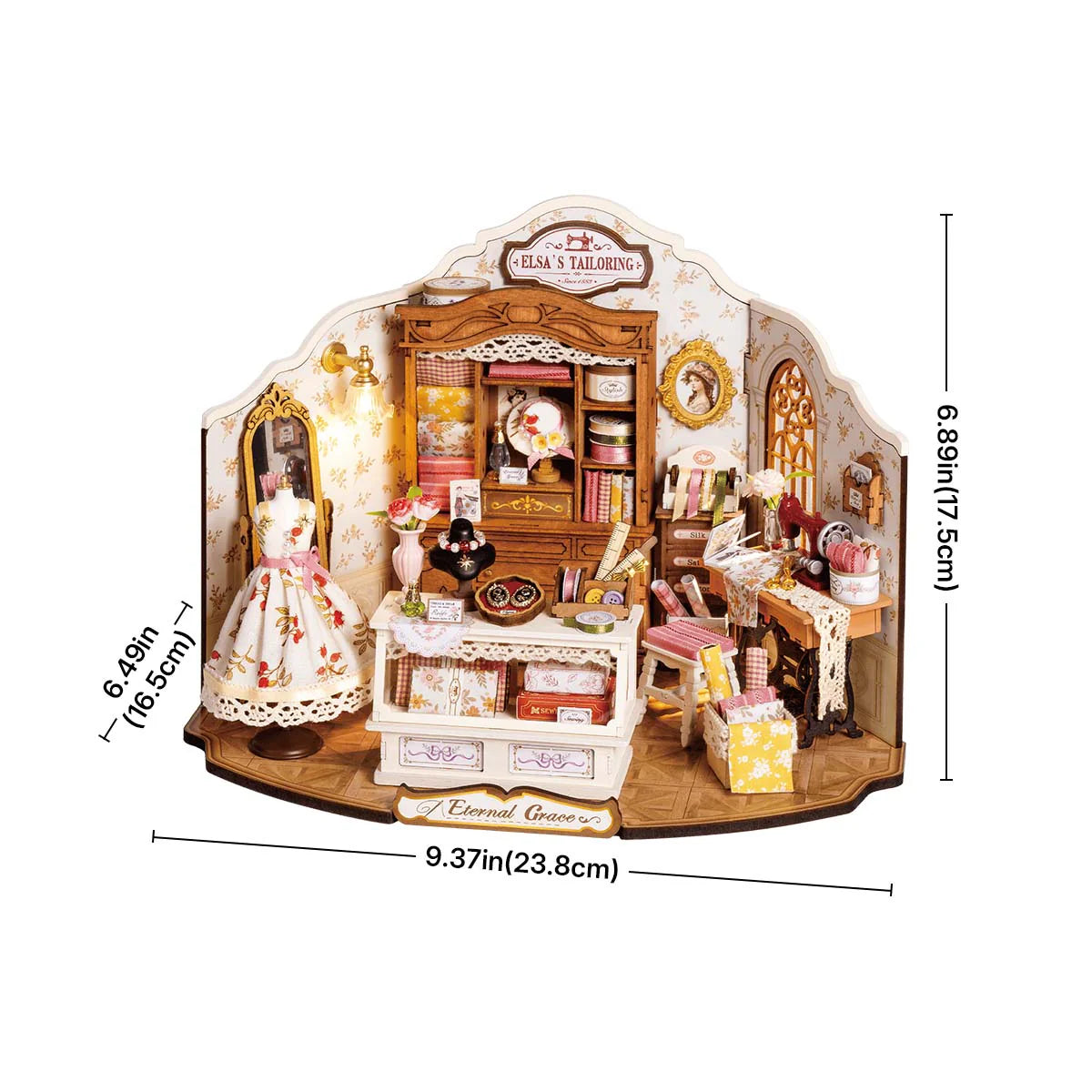 Elsa Tailor's Workshop Handicraft Art DIY Miniature Scene
