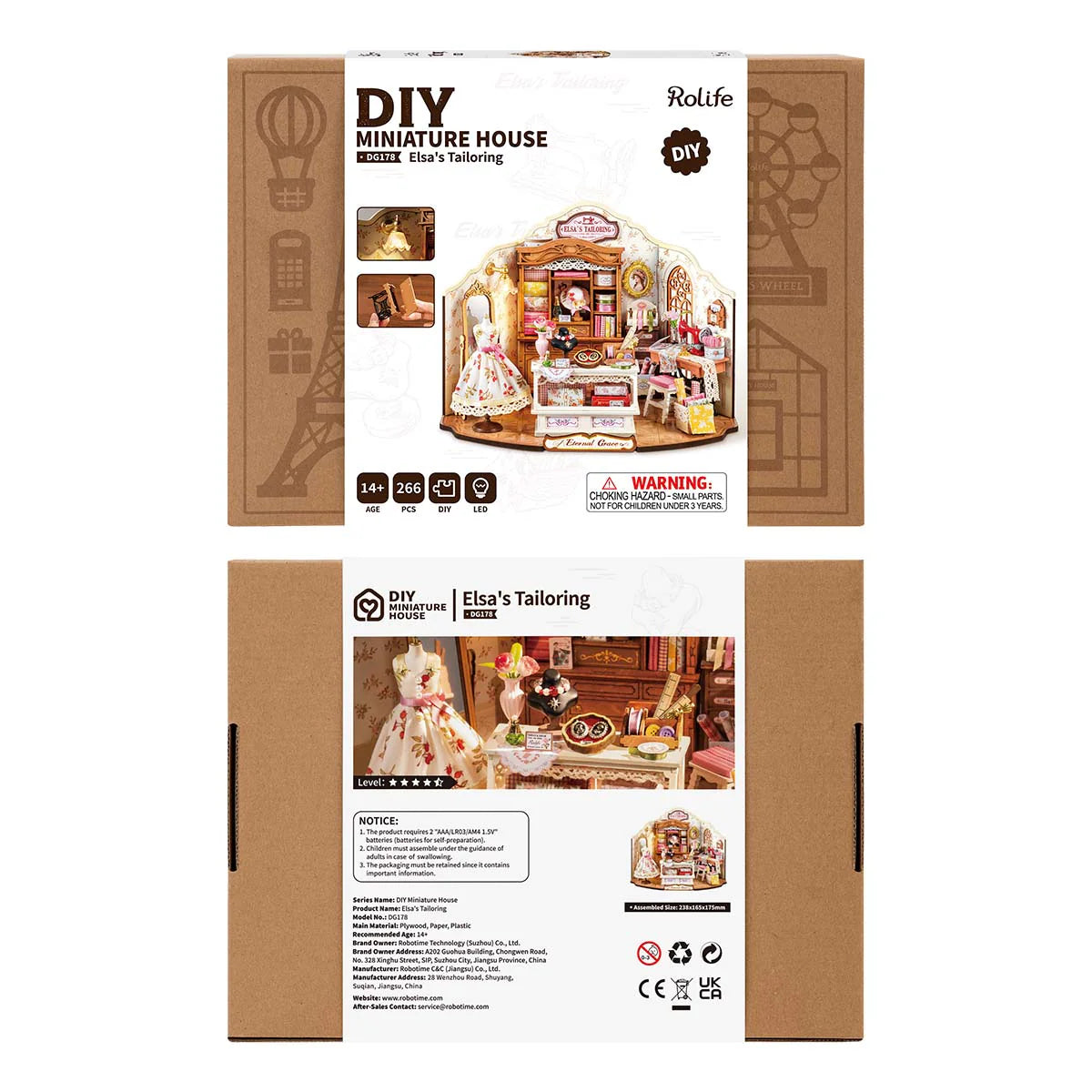 Elsa Tailor's Workshop Handicraft Art DIY Miniature Scene