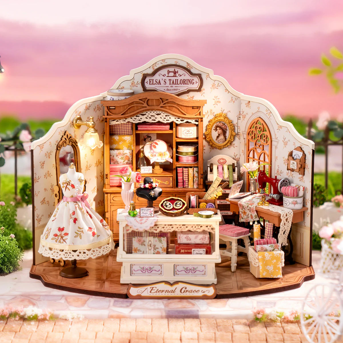 Elsa Tailor's Workshop Handicraft Art DIY Miniature Scene