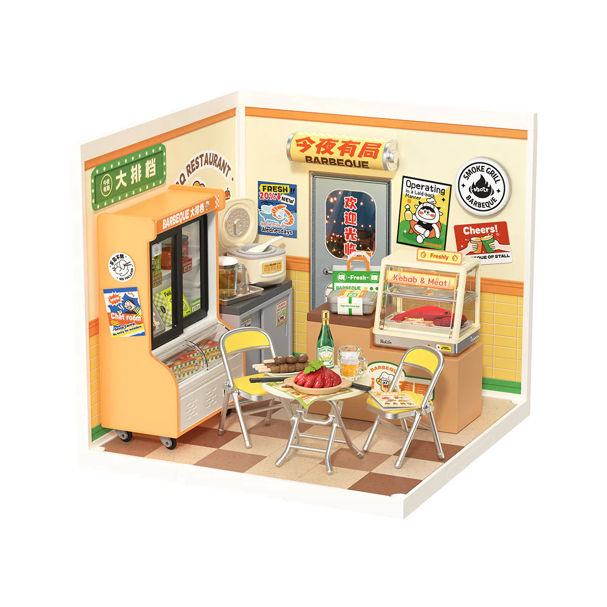 Night Out Food Stall DIY Miniature House