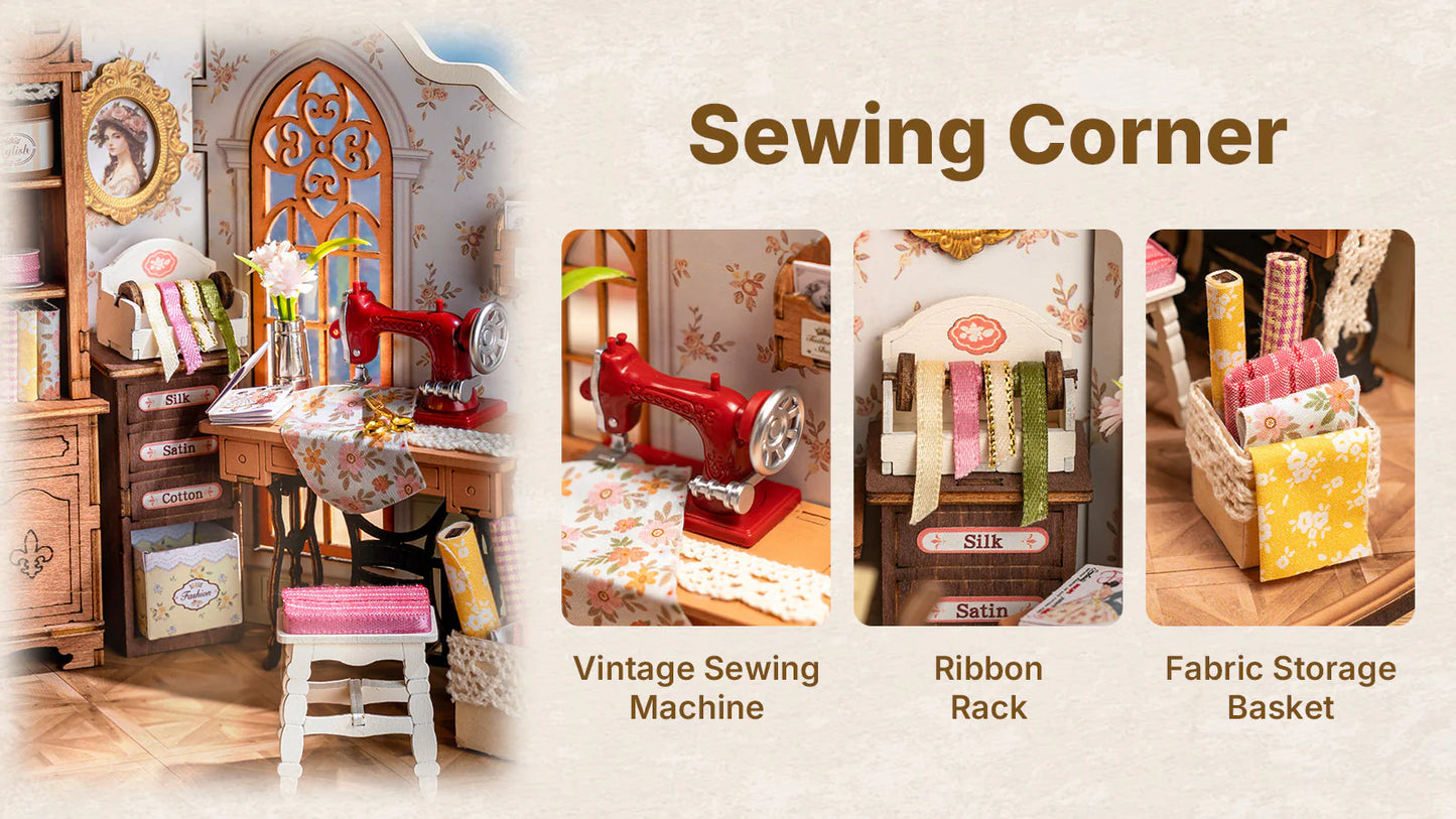 Elsa Tailor's Workshop Handicraft Art DIY Miniature Scene