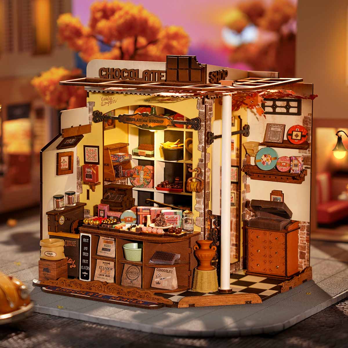 Henry's Chocolate Shop DIY Miniature Scene