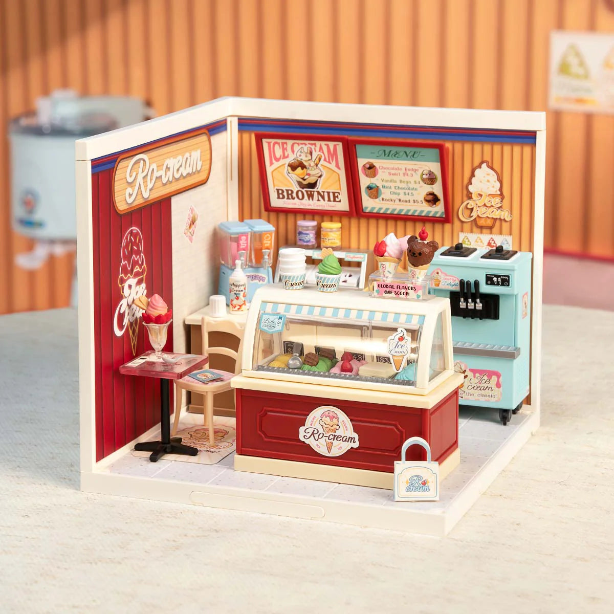 Summer Ice Cream Shop / Mini World House DIY Toys
