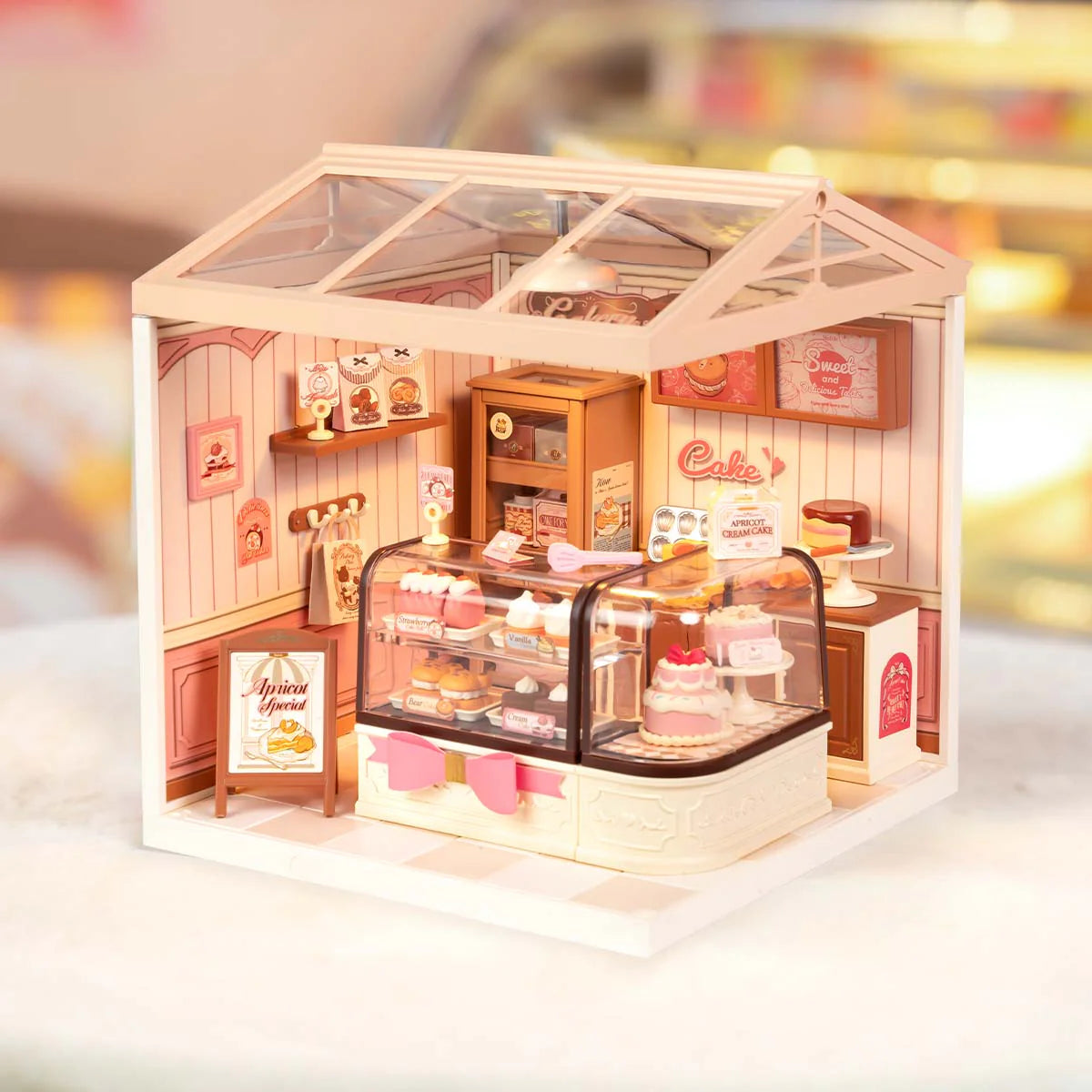 CoCo Bear cake Shop (Inclusive roof) Mini World DIY Toys