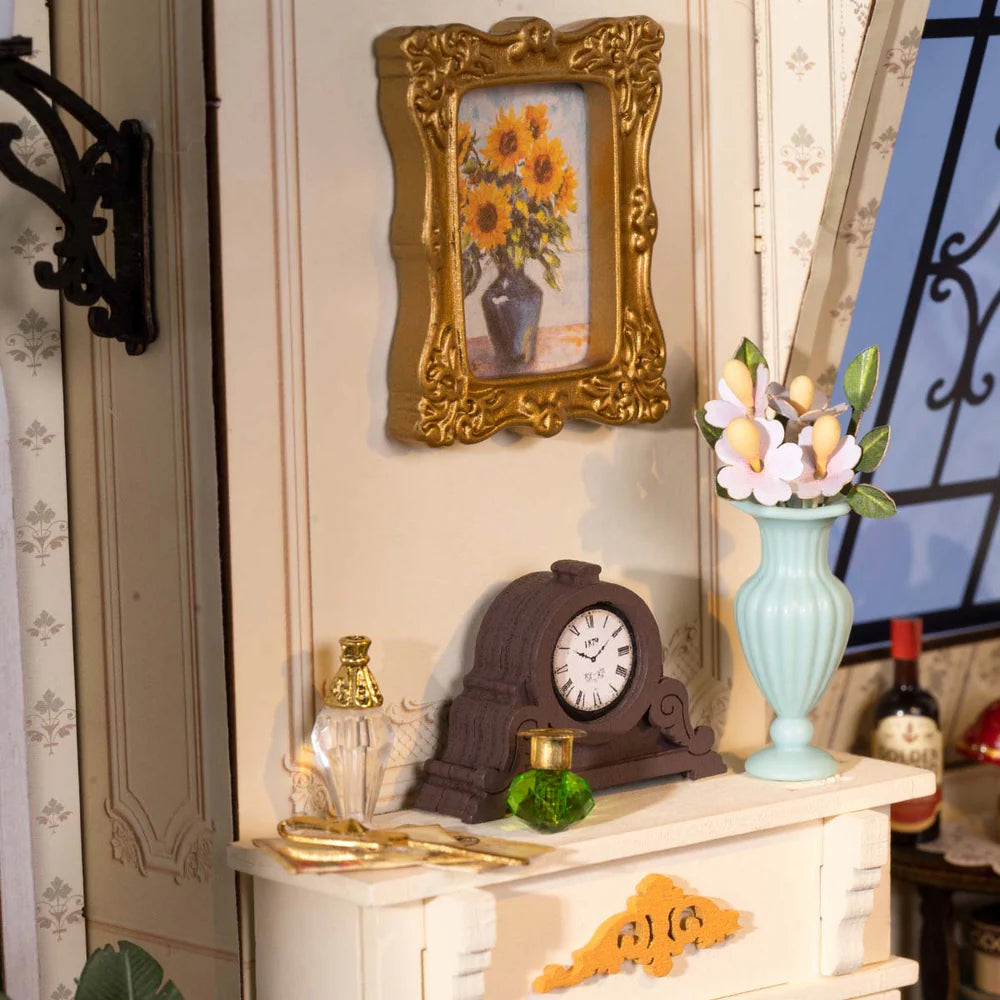 Retro Living Room Handmade DIY Miniature Scene