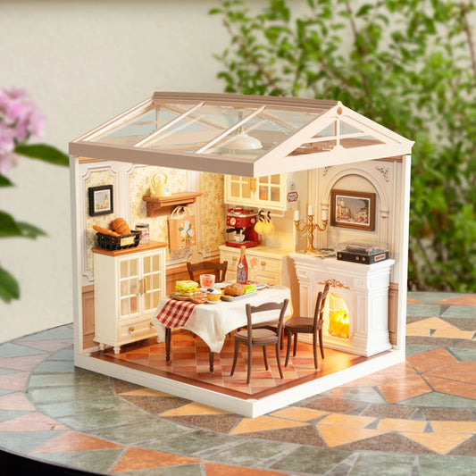 Happy Party Restaurant--Mini World DIY House (Inclusive roof)