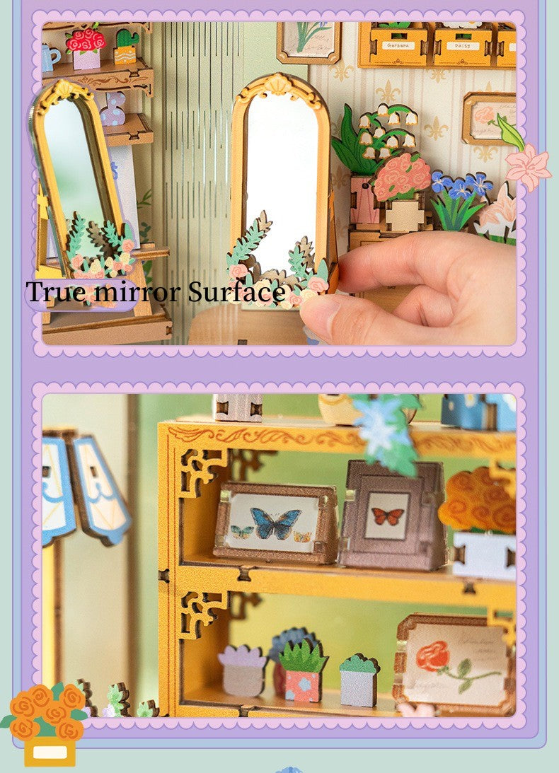 Fragrant Flower House DIY Book End