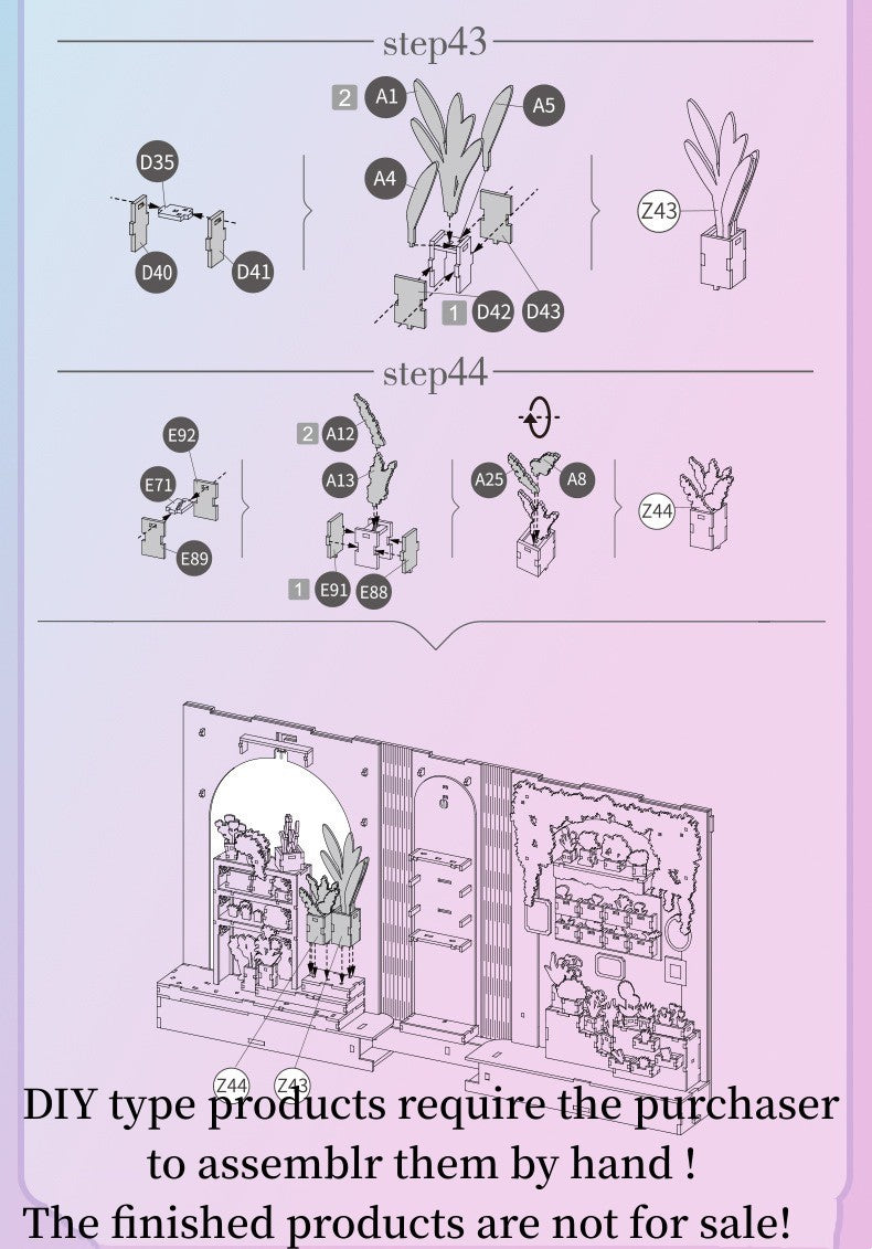 Fragrant Flower House DIY Book End