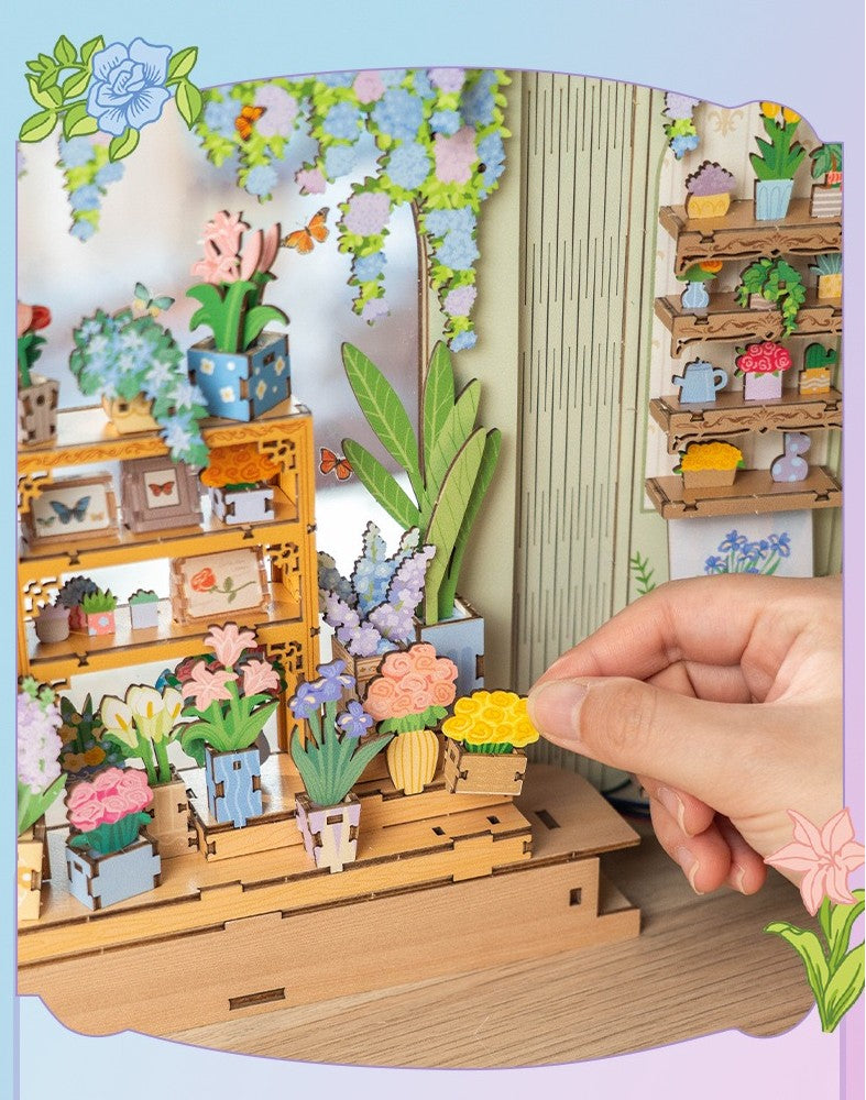 Fragrant Flower House DIY Book End
