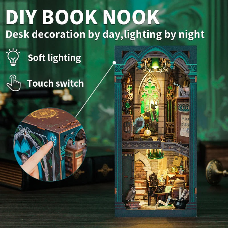 CYTEBEE DIY Book Nook Kit (Darkness Common Room)