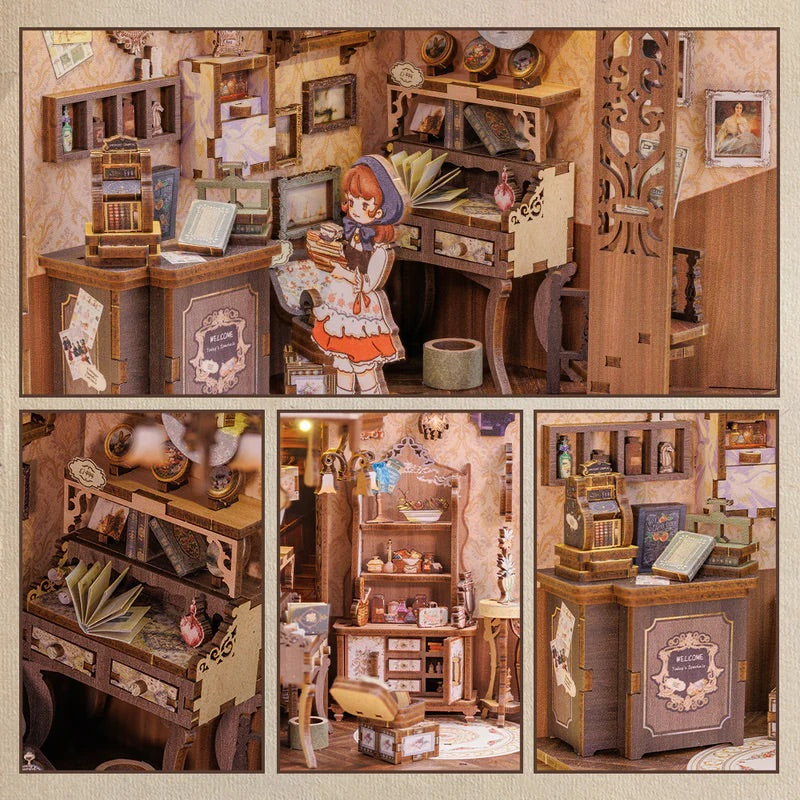 CUTEBEE DIY Book Nook Kit (Grandfather's Antique Store)