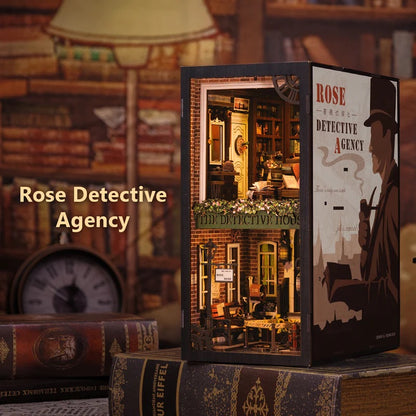 CUTBEE DIY Book Nook Kit (Rose Detective Agency)