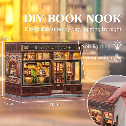 DIY Dollhouse Kit CORNER COFFEE SHOP