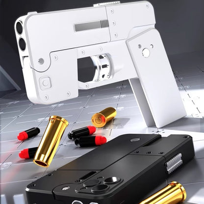 Phone case shaped toy gun