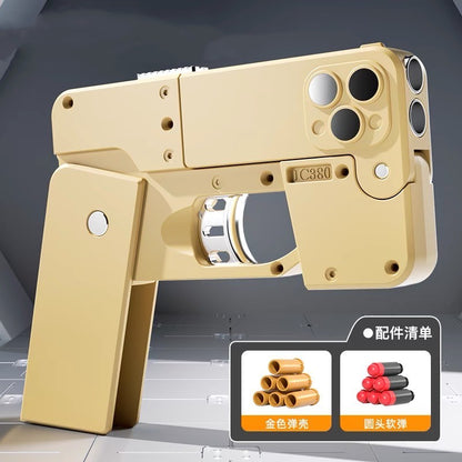 Phone case shaped toy gun