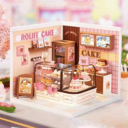 CoCo Bear cake Shop (Inclusive roof) Mini World DIY Toys