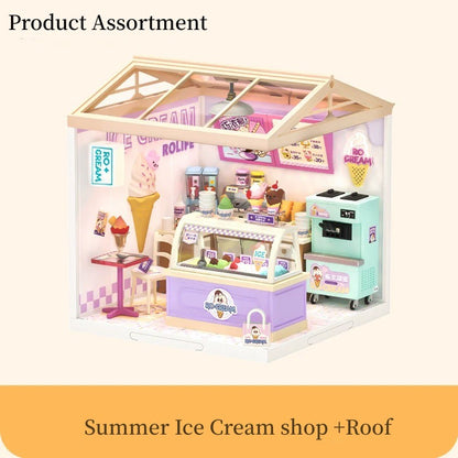 Summer Ice Cream Shop / Mini World House DIY Toys