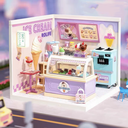 Summer Ice Cream Shop / Mini World House DIY Toys