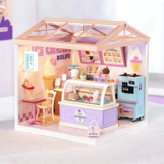 Summer Ice Cream Shop / Mini World House DIY Toys