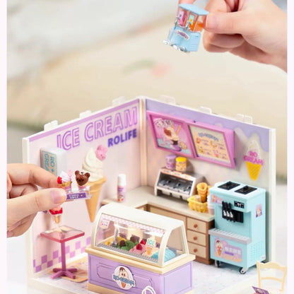 Summer Ice Cream Shop / Mini World House DIY Toys