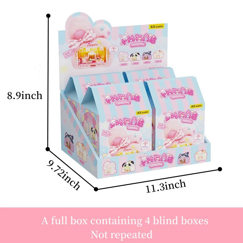 Small Animal Shop Plush Blind Box Today Street View Shop Assembled Toy Ornamentas