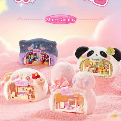 Small Animal Shop Plush Blind Box Today Street View Shop Assembled Toy Ornamentas