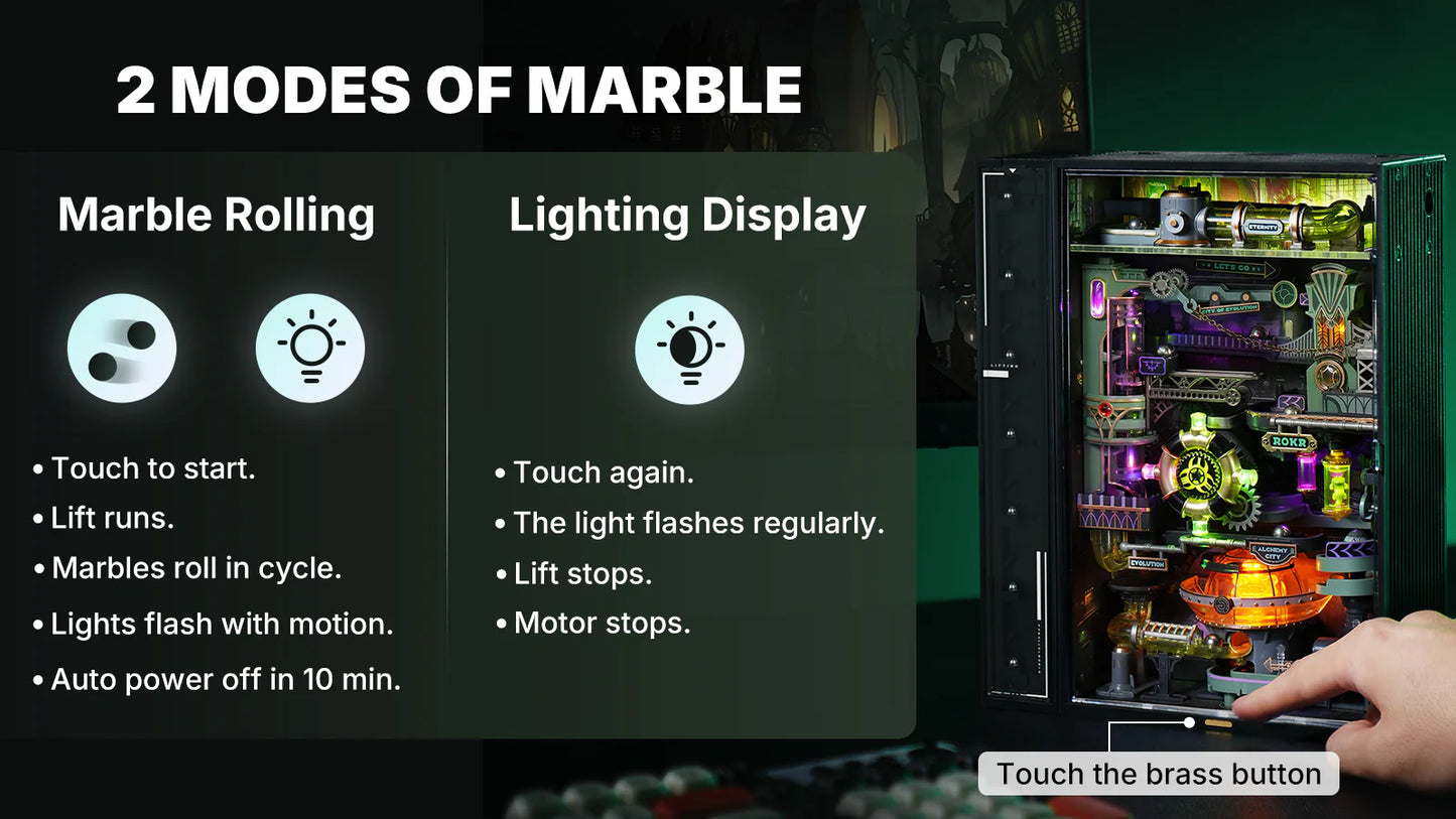 Alchemy City Marble Run Mechanical 3D Puzzle MR04S