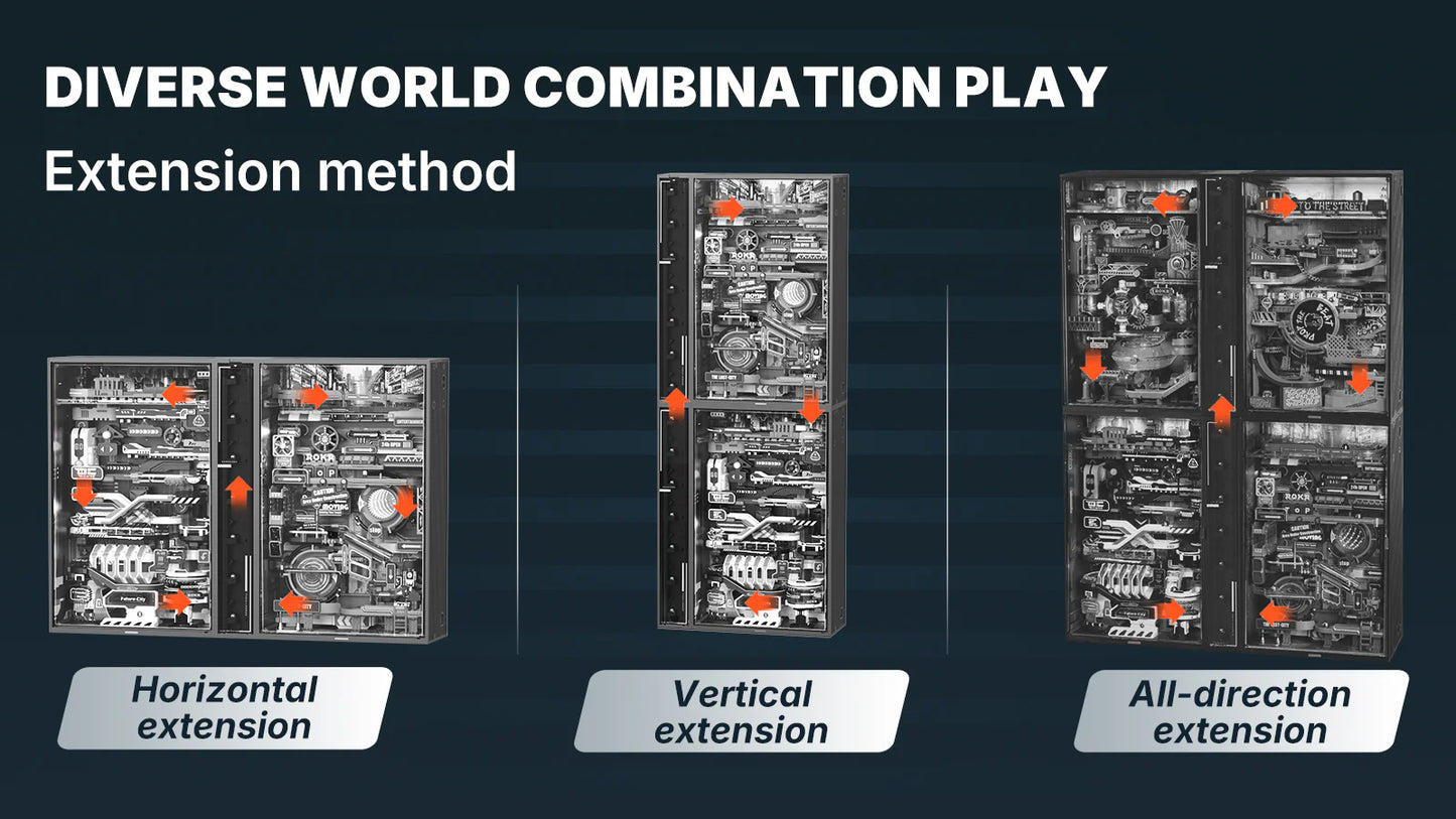 Alchemy City Marble Run Mechanical 3D Puzzle MR04S