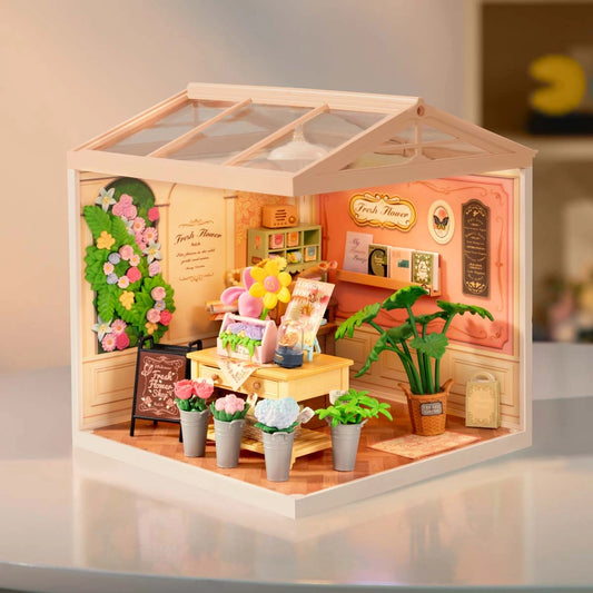 FaFa Beautiful Flower Shop Mini House Toy Gift