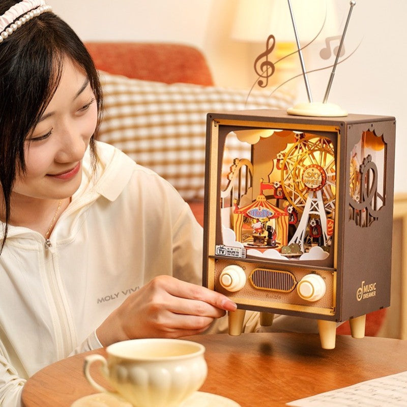 Sunset amusement part music box