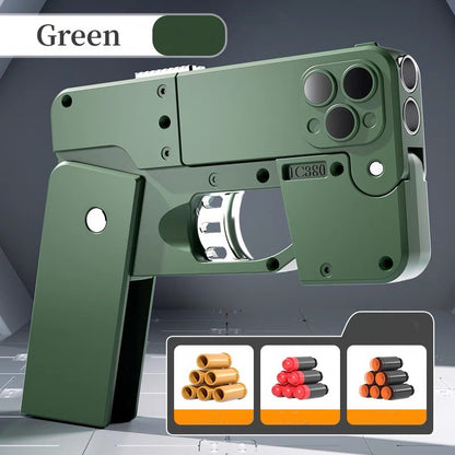 Phone case shaped toy gun